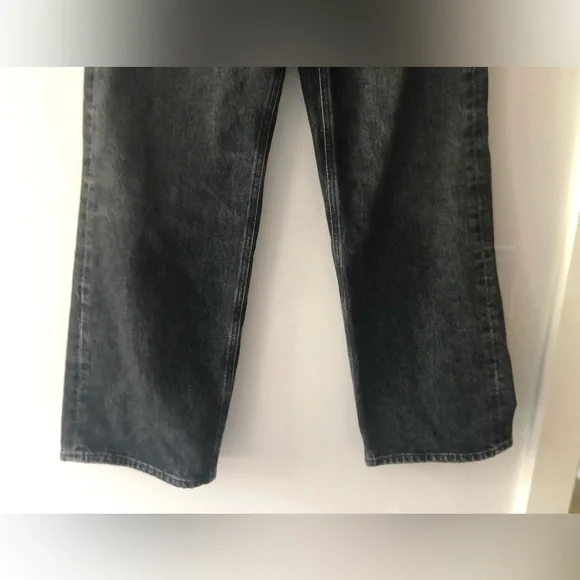 Agolde Low Slung Baggy 30.5” Jeans in Ditch Grey Wash Size 23 Waist Relaxed Fit - Picture 6 of 16